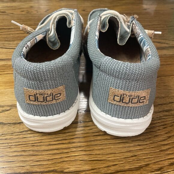 Hey Dude Wally Eden Sage Mens Shoes Green White Size 12 NEW - Picture 5 of 7